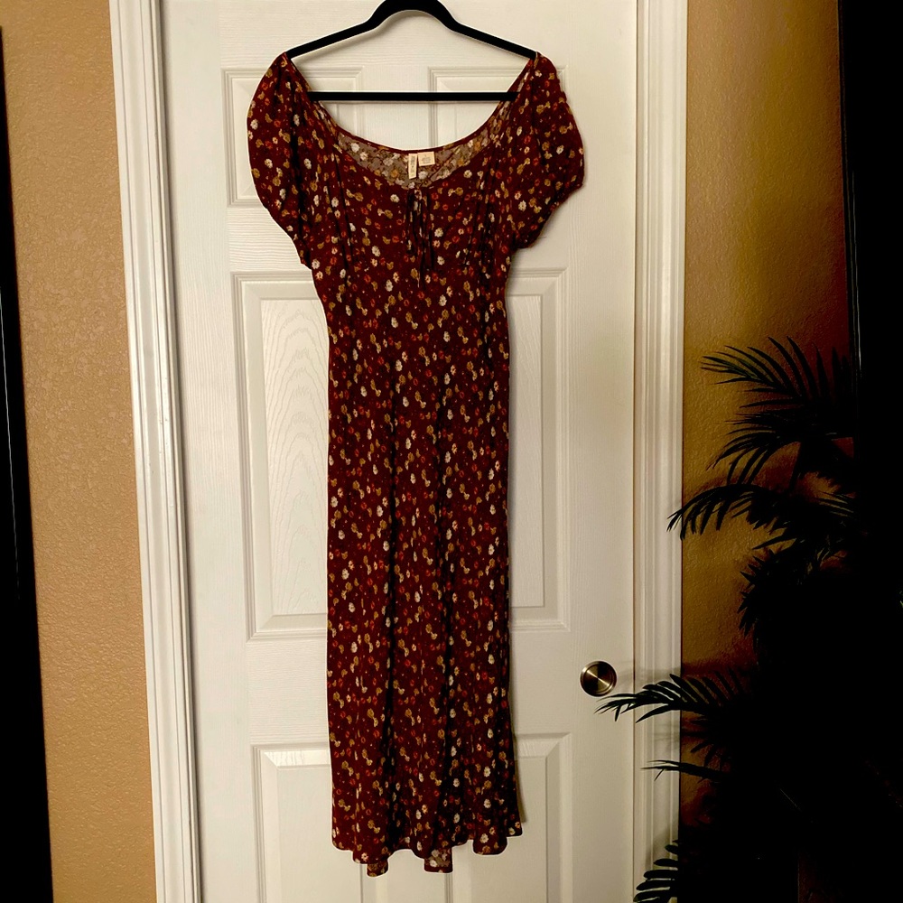 Beautiful brown flower dress